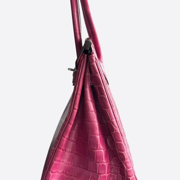 Hermes Pink Crocodile Birkin 30 - Picture 4 of 7